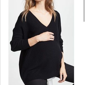 HATCH
Easy V Neck Sweater O/S Black